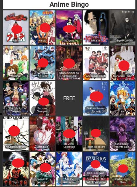 Anime Bingo | ResetEra