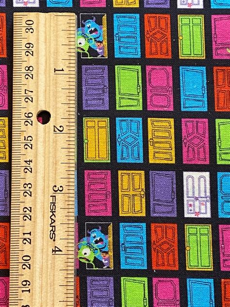 Monster Inc Fabric Mike Wazowski Sully Pixar Fabric Fat Etsy