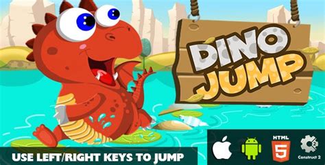 Dino Jump - HTML5 Game (CAPX)