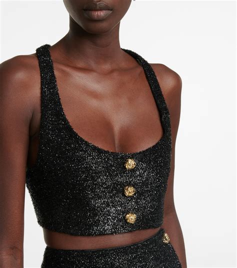 Ganni Sparkle Crop Top Ganni