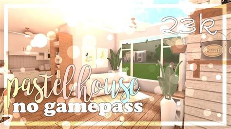 Bloxburg Tiny Pastel Home No Gamepasses 23k YouTube Pastel