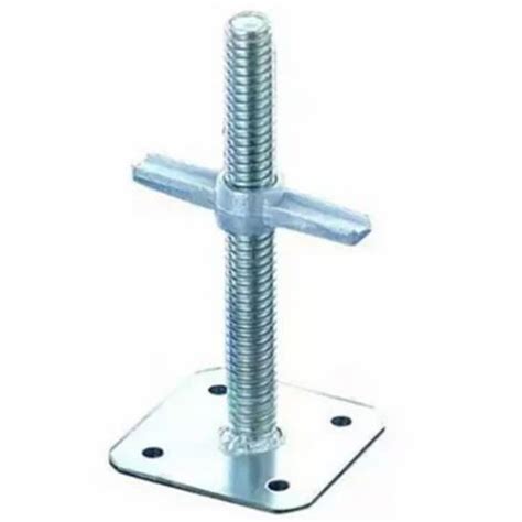 Mild Steel Silver Scaffold Screw Jacks For Construction At Piece