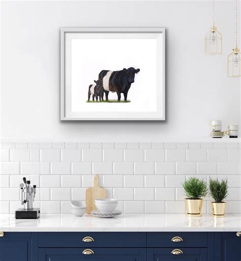 Belted Galloway Cows Belties Cow And Calf Cows Cattle Cow Etsy