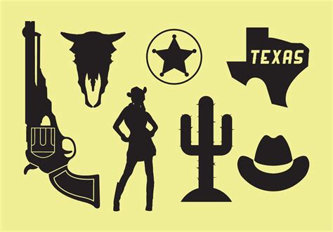 Wild West Icons 96720 Vector Art At Vecteezy