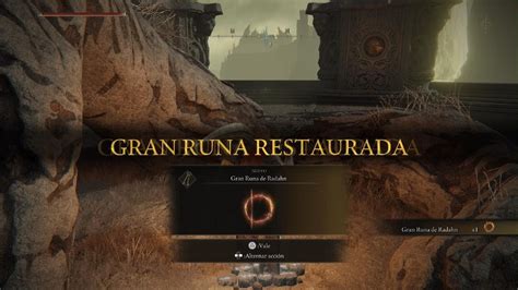 Restauraci N De Gran Runa De Radahn Elden Ring Youtube