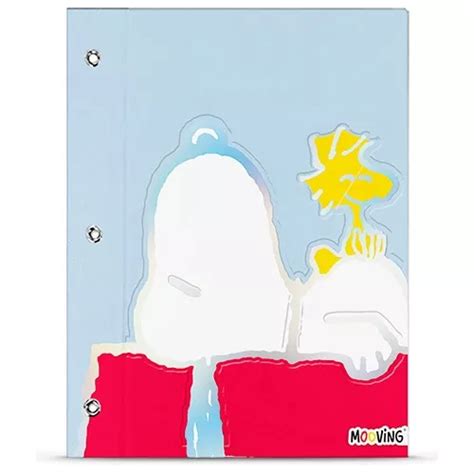 Carpeta Mooving Escolar C Cordon Dos Tapas N Snoopy Mercadolibre