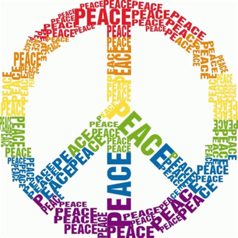 Peace Sign Made Out Of Peace Word Joypixels Sticker Peace Sign Made