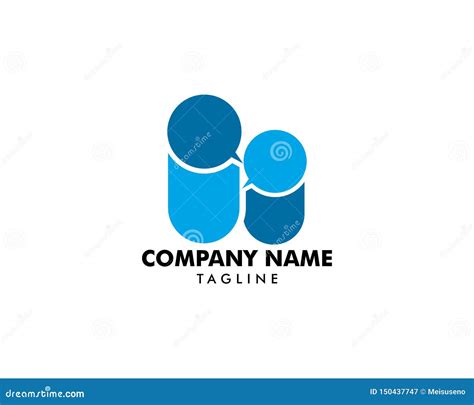 Group People Chat Logo Design Template Stock Vector - Illustration of ...