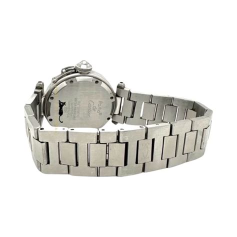 Cartier Pasha C Ref 2324 Gmt Stainless Steel Watch Brilliance Jewels