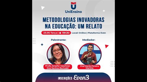 Metodologias Inovadoras Na Educação Um Relato Youtube