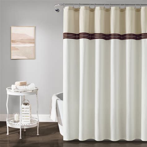 Lush Decor Terra Solid Color Single Shower Curtain And Reviews Wayfair