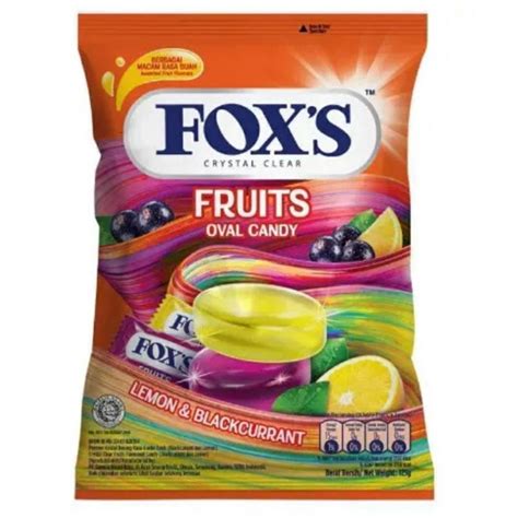 Jual Permen Foxs Oval Fruits Zak Netto 125g Shopee Indonesia