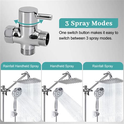 Rain Shower Head With Handheld Lanhado 8 High Pressure Rainfall