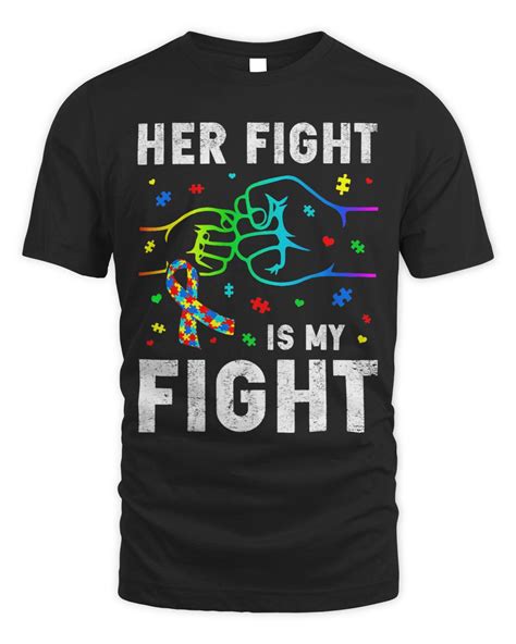 Her Fight Is My Fight Puzzle Fist Autism Awareness Month Science Mugs