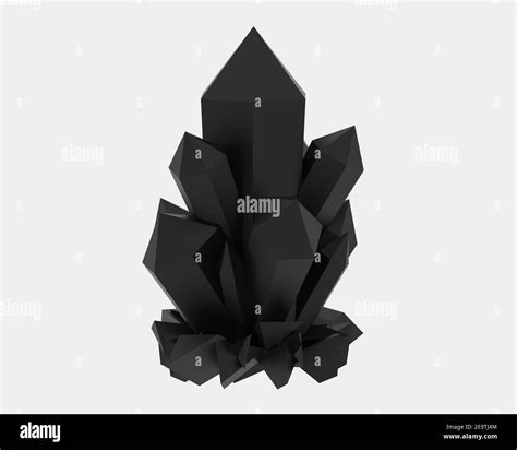 Crystal isolated on white background. 3d rendering - illustration Stock ...
