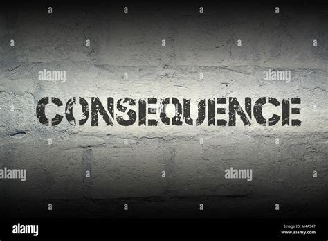 consequence WORD GR Stock Photo - Alamy