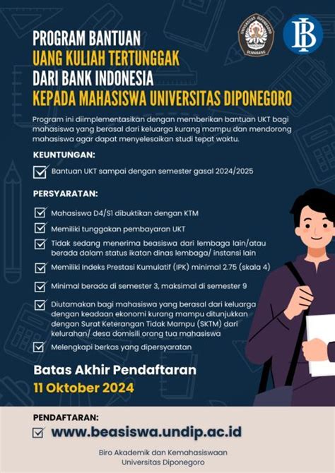 PENDAFTARAN PROGRAM BANTUAN UKT TERTUNGGAK BANK INDONESIA