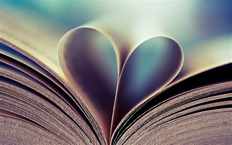 2736x1824 Resolution Heart Shaped Book Page HD Wallpaper Wallpaper