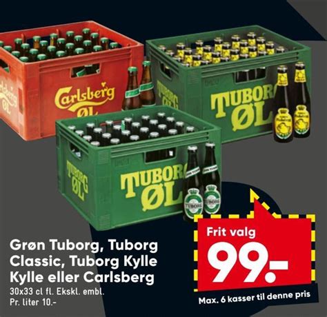 Grøn Tuborg Tuborg Classic Tuborg Kylle Kylle Eller Carlsberg Tilbud