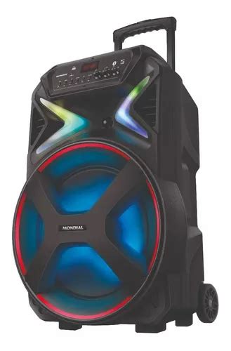 Caixa Amplificada Connect Lights Plus Cm Mondial Bivolt Cor Preto