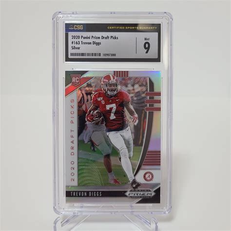 2020 Panini Draft Picks Trevon Diggs Silver Rookie 163 MINT 9 RC EBay