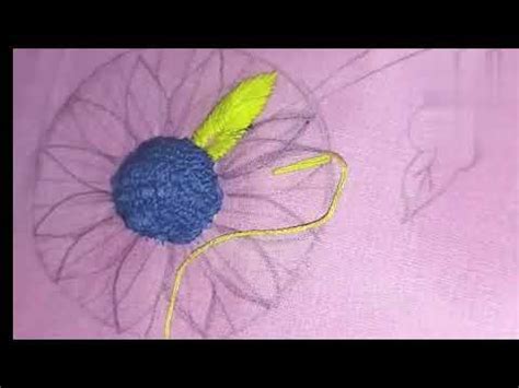 Hand Embroidery Modern Flower Easy Flower Stitch Youtube