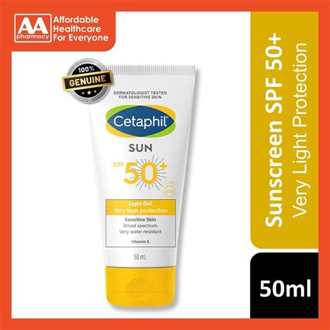 Cetaphil Sun Spf 50 Light Gel 50ml Shopee Malaysia