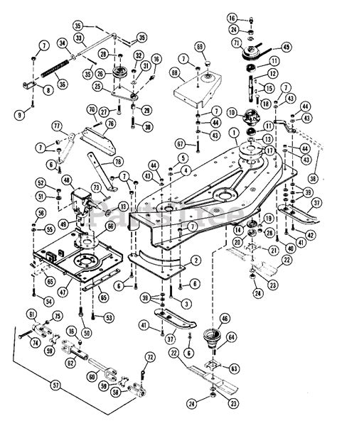 Ariens 831029 Ariens 42 Mower Deck Sn 000101 And Above Mower 42 Drive And Blades Parts Lookup