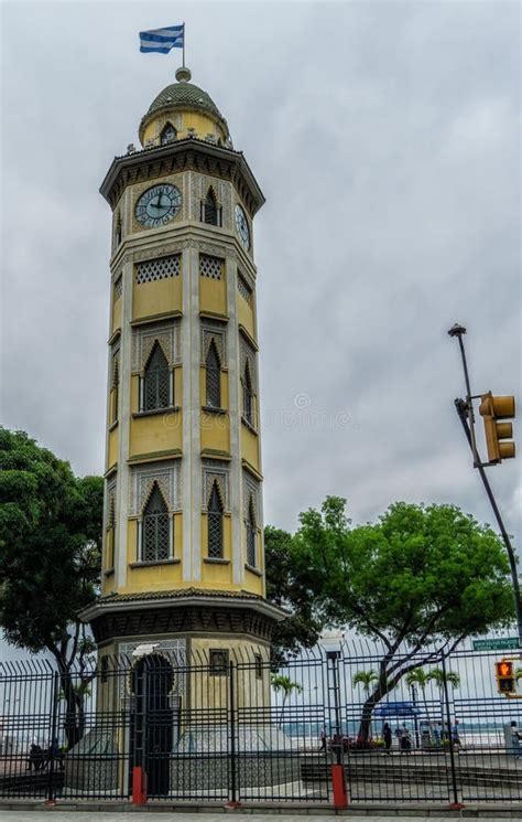 Malecon And Clock Tower Guayaquil Ecuador Editorial Stock Photo