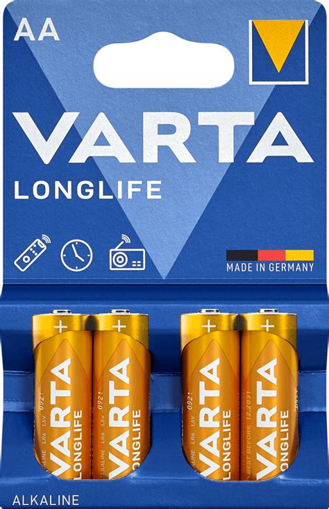 Varta Longlife Batterien Aa Alkaline St Dm At