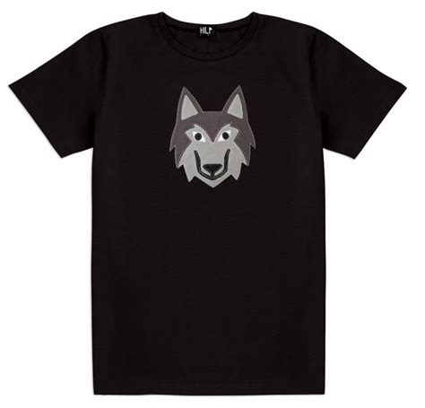 Mens Wolf T Shirt Handmade And Skin Friendly