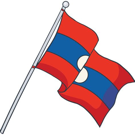 Flag Of Laos National Flag 23435178 Png