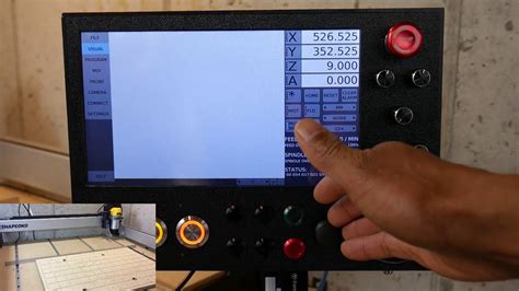 Touchscreen Cnc Control Panel For Grbl Youtube