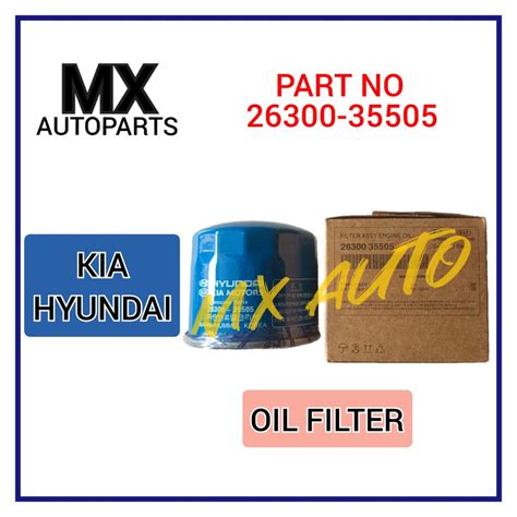 Original Oil Filter Hyundai Kia Sonata Getz Matrix Forte Tucson Accent