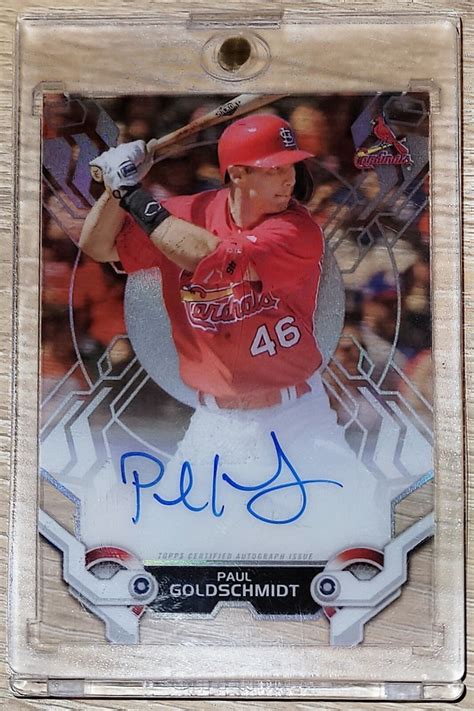 2019 Topps High Tek Paul Goldschmidt Auto Charles Cards Flickr