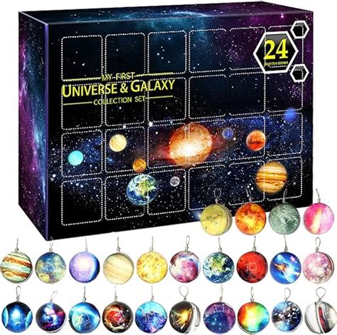 Peegsan Space Advent Calendar Universe Galaxy Collection Set