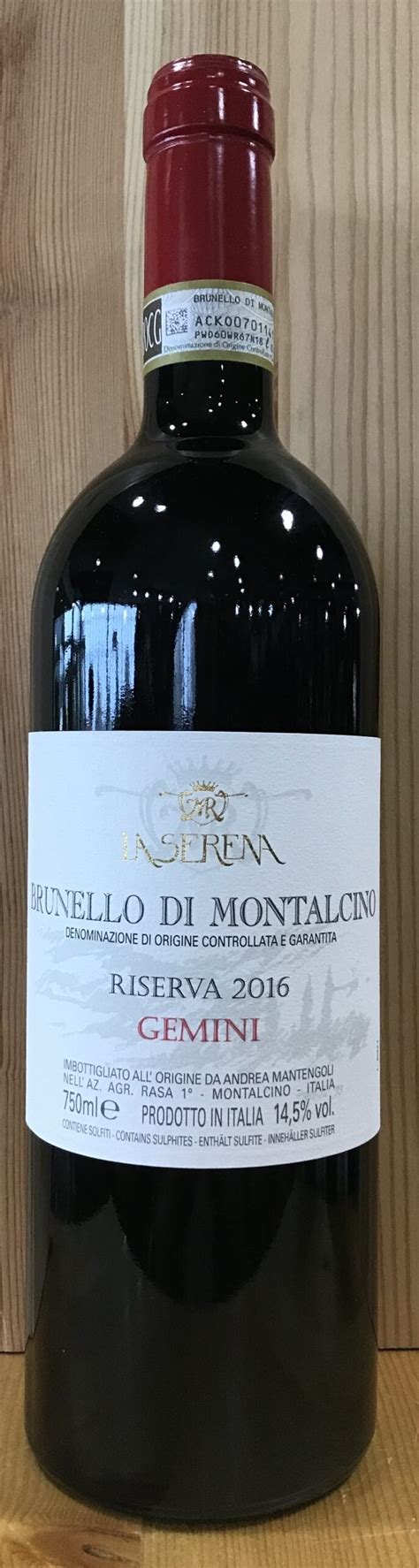 La Serena Brunello Di Montalcino Reserva Gemini Ml Liquorselect