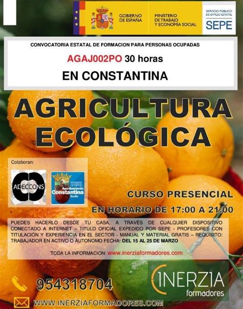 Curso Agricultura Ecol Gica Para Trabajadores En Activo O Aut Nomos