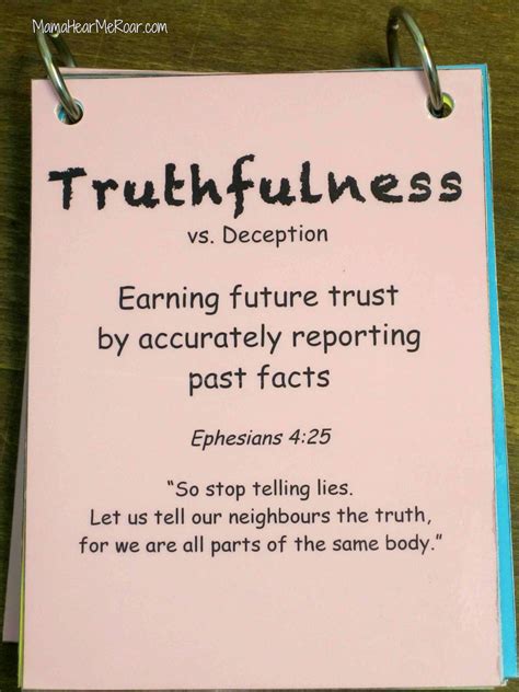 Character Education #1: Truthfulness