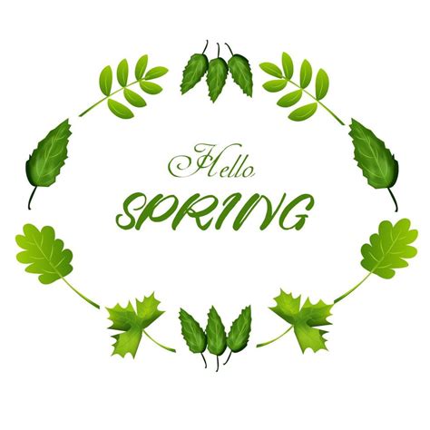 Spring Plants Border 6943602 Vector Art at Vecteezy