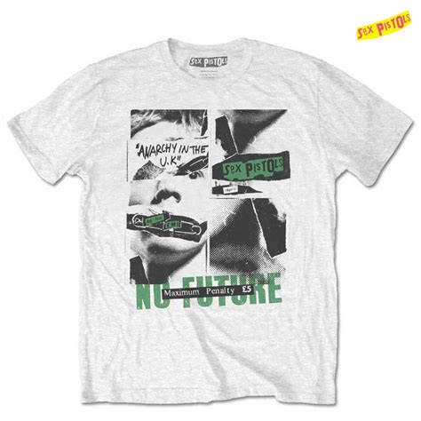 Sex Pistols セックスピストルズ NO FUTURE Tシャツ ホワイト Tシャツ バンドTシャツの