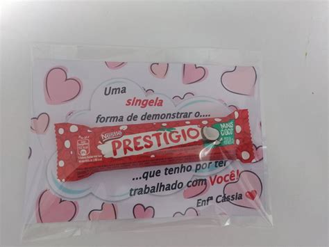 Cartão Com Chocolate Prestígio Elo7 Produtos Especiais