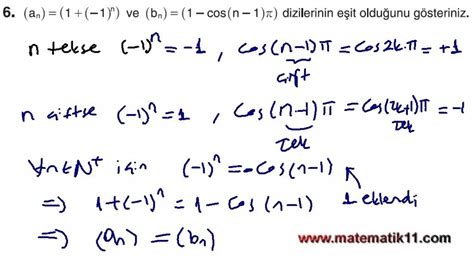 11 SINIF İLERİ MATEMATİK KİTABI CEVAPLARI İPEKYOLU YAY SAYFA 299 soru 6