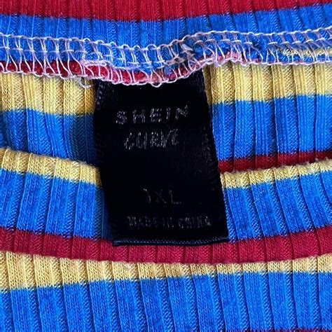 Shein Curve Multi Colored Long Sleeve Slightly Worn Depop