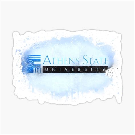 "Athens State University Rustic Watercolor Logo" Sticker for Sale by ...