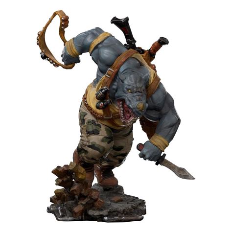 Teenage Mutant Ninja Turtles Bds Art Scale Statue Rocksteady Cm