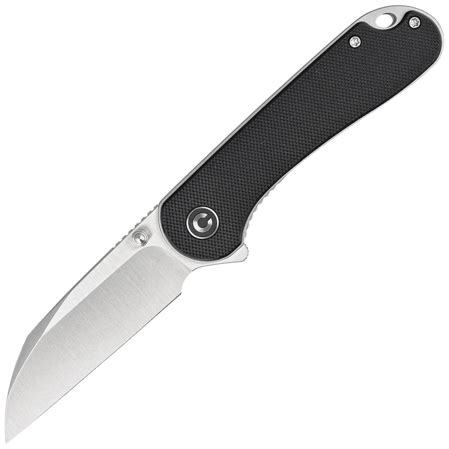 N Sk Adany Civivi Elementum Wharncliffe Black G Satin Nitro V