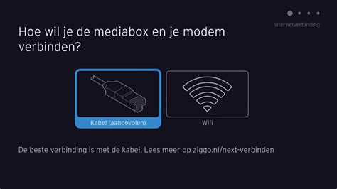 Internetverbinding Mediabox Next Next Mini Controleren Ziggo