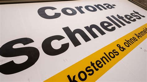 Corona Bundesregierung Schafft Kostenlose Tests Ab Doch Es Gibt