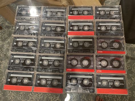 20 Like New Cassette Tapes Sony Tdk 90 Minutes Clean Cases And J Cards Etsy